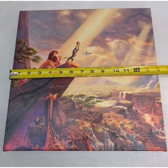 Thomas Kinkade Disney The Lion King 14" x 14" Gallery Wrapped Canvas Art - Picture 14 of 16
